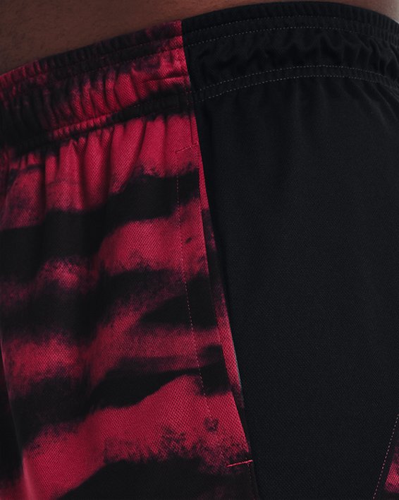 Men's UA Baseline 10'' Printed Shorts, Pink, pdpMainDesktop image number 3